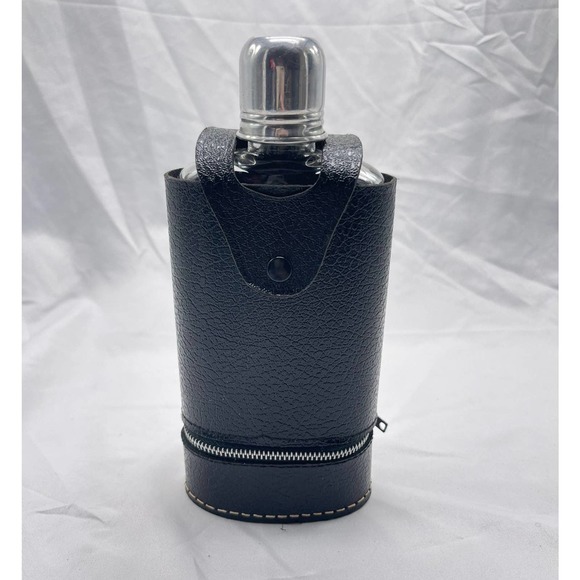 VTG flask and cup set in holder - Picture 1 of 12